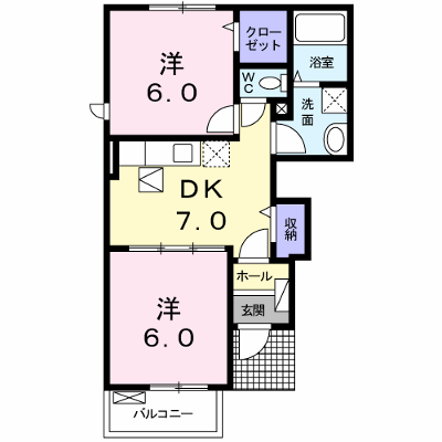 ラフドールＢ 101【管理NO：1-016975402-01010】 ★家具家電は申し込み後に搬入します★ ★2026年09月下旬入居可能★の外観画像