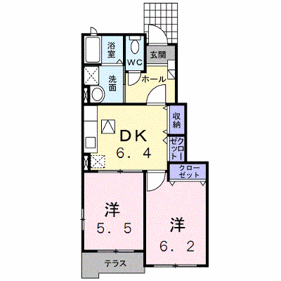 ビレッジ・清和 102【管理NO：1-015515401-01020】 ★家具家電は申し込み後に搬入します★ ★2026年09月上旬入居可能★の外観画像