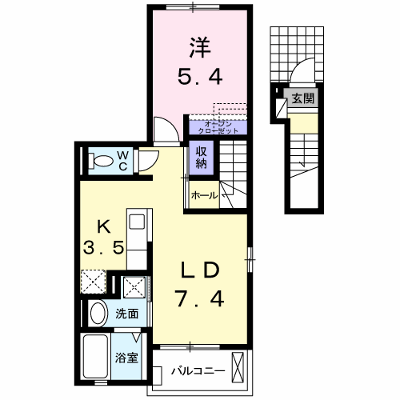 Ｋ・Ｓガーデン　Ⅱ 201【管理NO：1-022913501-02010】 ★家具家電は申し込み後に搬入します★ ★2026年09月下旬入居可能★の外観画像
