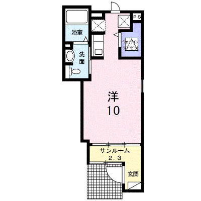 シャングリラⅡ 102【管理NO：1-020132902-01020】 ★家具家電は申し込み後に搬入します★ ★2026年10月中旬入居可能★の外観画像
