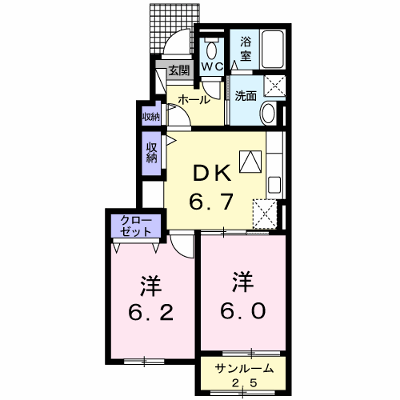 リーベンスグランデ吉井Ⅰ 102【管理NO：1-024164601-01020】 ★家具家電は申し込み後に搬入します★ ★2026年10月中旬入居可能★の外観画像