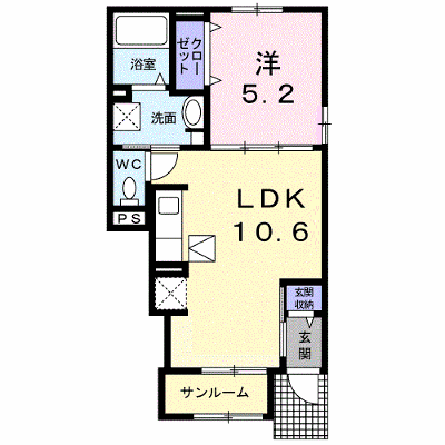 バウ　テラタイ 104【管理NO：1-026754601-01040】 ★家具家電は申し込み後に搬入します★ ★2026年10月中旬入居可能★の外観画像