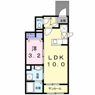 ストレート 101【管理NO：1-023984301-01010】 ★家具家電は申し込み後に搬入します★ ★2026年10月中旬入居可能★の外観画像