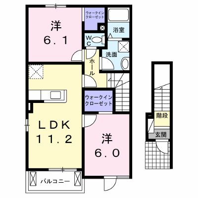 ヴァンヴェ－ル吉野Ⅱ 201【管理NO：1-020213202-02010】 ★家具家電は申し込み後に搬入します★ ★2026年10月中旬入居可能★の外観画像