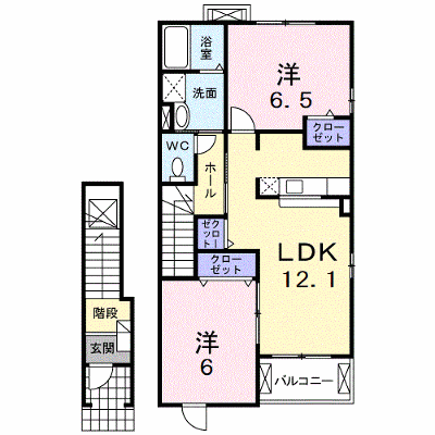 メゾン・ジェルメⅡ 204【管理NO：1-015804502-02040】 ★家具家電は申し込み後に搬入します★の外観画像