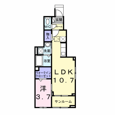 フォルシュ 101【管理NO：1-028353301-01010】 ★家具家電は申し込み後に搬入します★の外観画像