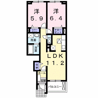 レジデンスサンヒルズⅡ 102【管理NO：1-015653002-01020】 ★家具家電は申し込み後に搬入します★ ★2026年10月中旬入居可能★の外観画像