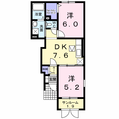 夢ハイツマツダⅠ 104【管理NO：1-015115001-01040】 ★家具家電は申し込み後に搬入します★の外観画像