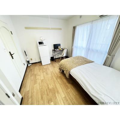 ユニオンマンスリー東大宮コンフォール１　415　1K・シングル☆【禁煙ルーム】人気の角部屋！女性も安心の室内洗濯機！デスク・チェア＆たっぷり収納2ドア冷蔵庫など生活家電のあるお部屋の物件写真2