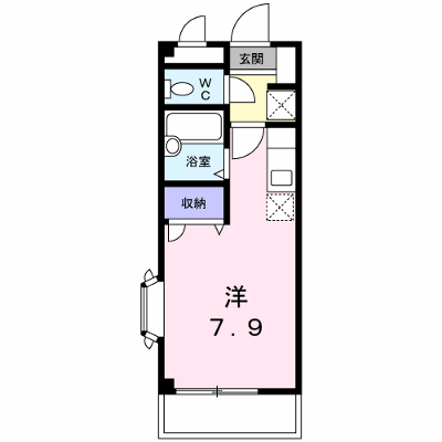 エスペランス 208【管理NO：1-099230101-02080】 ★家具家電は申し込み後に搬入します★ ★2026年10月上旬入居可能★の物件写真1