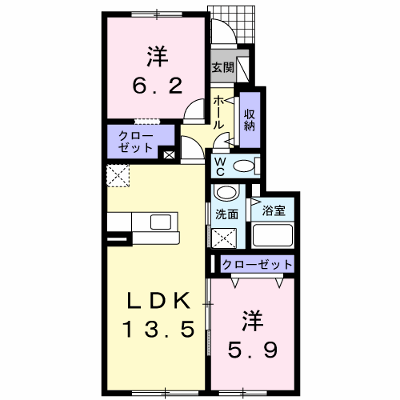 アルバ・プラシードＢ 103【管理NO：1-018647901-01030】 ★家具家電は申し込み後に搬入します★ ★2026年11月上旬入居可能★の外観画像