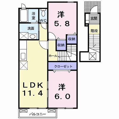 ビッグ　シャトーＢ 204【管理NO：1-015204702-02040】 ★家具家電は申し込み後に搬入します★ ★2026年10月上旬入居可能★の外観画像
