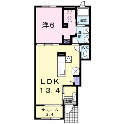 Ｓａｉｓｏｎ　ＮＡＫＡＧＡＷＡ 103【管理NO：1-024198101-01030】 ★家具家電は申し込み後に搬入します★ ★2026年10月上旬入居可能★の外観画像