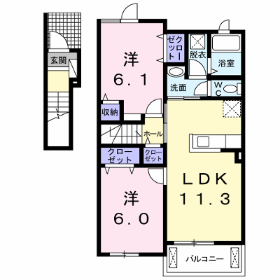 ＧＲＡＣＥ　ＯＨＵＳＡＫＩ　Ⅰ 202【管理NO：1-020380701-02020】 ★家具家電は申し込み後に搬入します★ ★2026年10月上旬入居可能★の外観画像