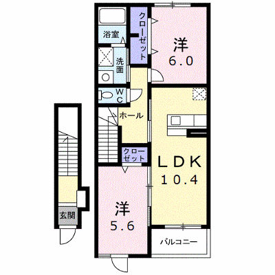 イーグル　ポイント 202【管理NO：1-015500202-02020】 ★家具家電は申し込み後に搬入します★ ★2026年10月上旬入居可能★の外観画像