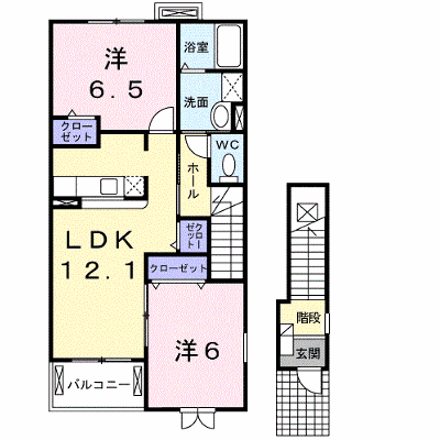 エレヴァ―トピアＤ 203【管理NO：1-015461902-02030】 ★家具家電は申し込み後に搬入します★の外観画像