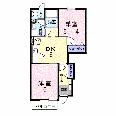 ウィステリア 102【管理NO：1-010588401-01020】 ★家具家電は申し込み後に搬入します★ ★2026年10月下旬入居可能★の外観画像