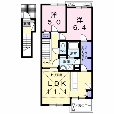 アルタイルⅢ 202【管理NO：1-019915203-02020】 ★家具家電は申し込み後に搬入します★ ★2026年10月中旬入居可能★の外観画像