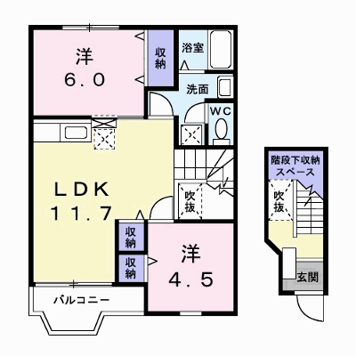 リュウガミⅡ 201【管理NO：1-005799601-02010】 ★家具家電は申し込み後に搬入します★ ★2026年09月中旬入居可能★の外観画像