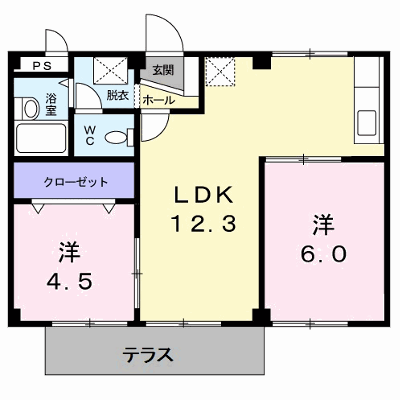 ほそのハイツ 103【管理NO：1-003237001-01030】 ★家具家電は申し込み後に搬入します★ ★2026年09月下旬入居可能★の外観画像