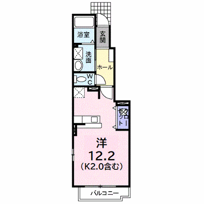 プレ　ノンブルー 103【管理NO：1-014559201-01030】 ★家具家電は申し込み後に搬入します★ ★2026年10月中旬入居可能★の外観画像