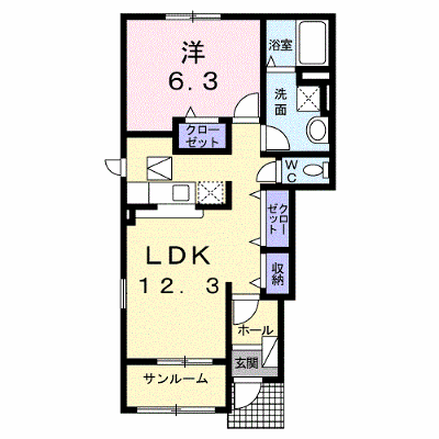 ウェルネスⅤ 101【管理NO：1-020423301-01010】 ★家具家電は申し込み後に搬入します★ ★2026年10月中旬入居可能★の外観画像