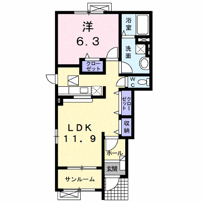 アパルトマンＵ　Ⅲ 101【管理NO：1-015377801-01010】 ★家具家電は申し込み後に搬入します★ ★2026年10月下旬入居可能★の外観画像