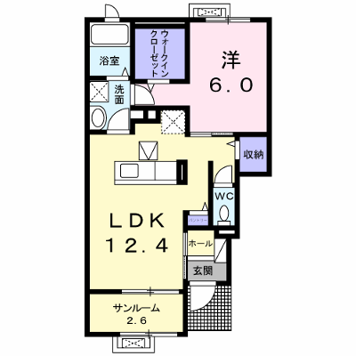 トレフル　Ｋ 103【管理NO：1-021036601-01030】 ★家具家電は申し込み後に搬入します★ ★2026年10月中旬入居可能★の外観画像