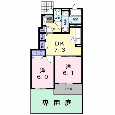 クラール・ブリーゼⅠ 104【管理NO：1-016520801-01040】 ★家具家電は申し込み後に搬入します★ ★2026年10月上旬入居可能★の外観画像