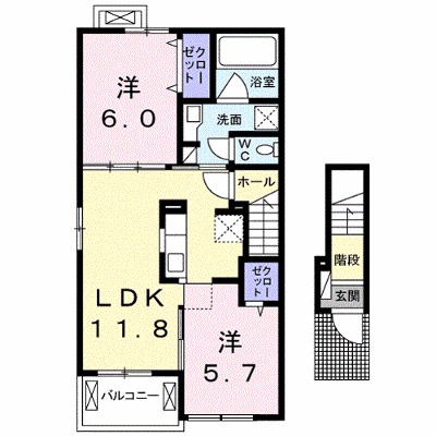 キャトル　セゾンⅢ 201【管理NO：1-022413401-02010】 ★家具家電は申し込み後に搬入します★ ★2026年10月中旬入居可能★の外観画像