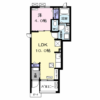 ロトパル 101【管理NO：1-024984701-01010】 ★家具家電は申し込み後に搬入します★ ★2026年10月中旬入居可能★の外観画像