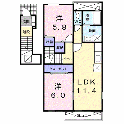 錦フォーリスト　ハーモニーＢ 201【管理NO：1-015014002-02010】 ★家具家電は申し込み後に搬入します★ ★2026年10月上旬入居可能★の外観画像