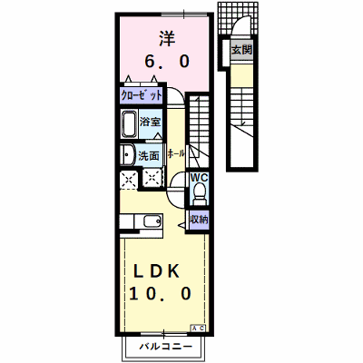ロジュマンＥ 205【管理NO：1-014188702-02040】 ★家具家電は申し込み後に搬入します★ ★2026年10月中旬入居可能★の外観画像