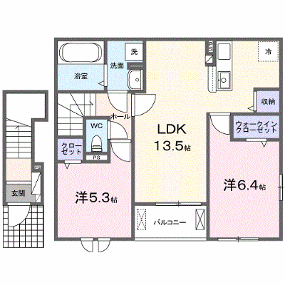 パルクレール 204【管理NO：1-027894201-02040】 ★家具家電は申し込み後に搬入します★ ★2026年09月下旬入居可能★の外観画像