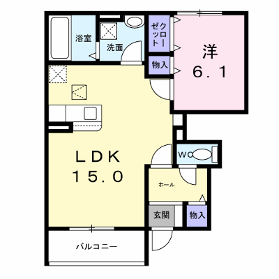 パルクレール 101【管理NO：1-027894201-01010】 ★家具家電は申し込み後に搬入します★の外観画像