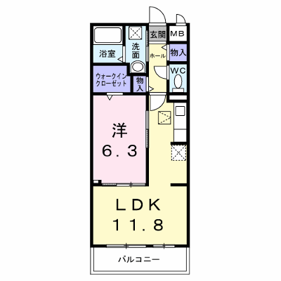 メゾンルミネ若松 103【管理NO：1-027844501-01030】 ★家具家電は申し込み後に搬入します★ ★2026年10月中旬入居可能★の外観画像