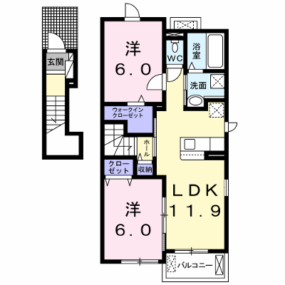 フリーデⅢ 201【管理NO：1-025509003-02010】 ★家具家電は申し込み後に搬入します★ ★2026年10月中旬入居可能★の外観画像