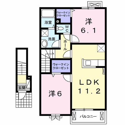 ベル・フィオーレ 203【管理NO：1-019349901-02030】 ★家具家電は申し込み後に搬入します★ ★2026年10月上旬入居可能★の外観画像
