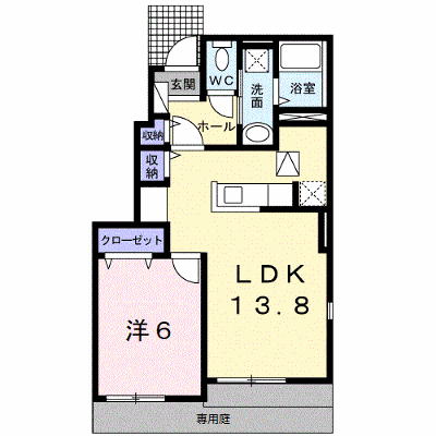エテルネルⅠ 101【管理NO：1-019699701-01010】 ★家具家電は申し込み後に搬入します★の外観画像
