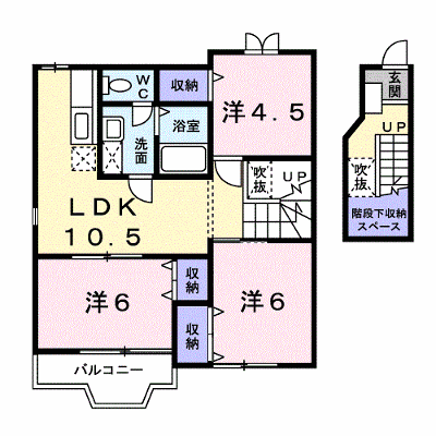 カーサグリーンⅠ 203【管理NO：1-011846401-02030】 ★家具家電は申し込み後に搬入します★ ★2026年10月上旬入居可能★の外観画像