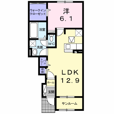 ヒカリエ 102【管理NO：1-024963301-01020】 ★家具家電は申し込み後に搬入します★ ★2026年10月中旬入居可能★の外観画像