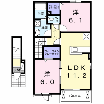 アルモニー 202【管理NO：1-023500101-02020】 ★家具家電は申し込み後に搬入します★ ★2026年10月中旬入居可能★の外観画像