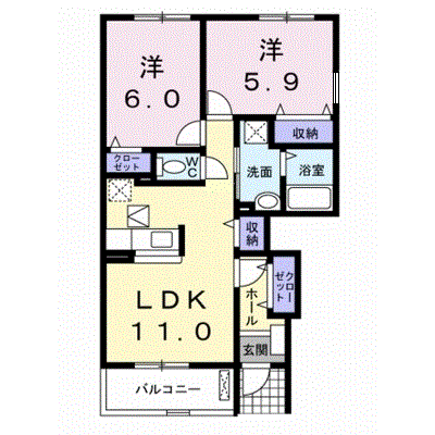ベルファミーユ 103【管理NO：1-014497501-01030】 ★家具家電は申し込み後に搬入します★ ★2026年10月中旬入居可能★の外観画像
