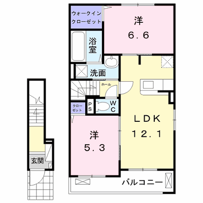 ガーデンハウス宇和　Ｂ 203【管理NO：1-025111602-02030】 ★家具家電は申し込み後に搬入します★ ★2026年10月下旬入居可能★の外観画像