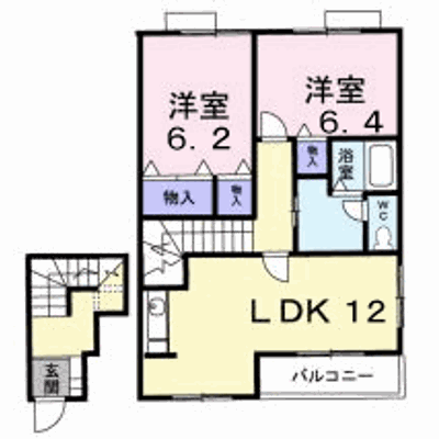 メゾンあゆみＤ 204【管理NO：1-011894902-02040】 ★家具家電は申し込み後に搬入します★ ★2026年10月中旬入居可能★の外観画像