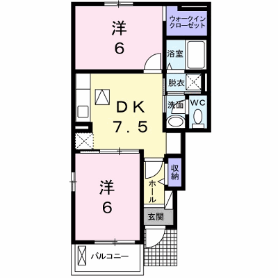プリムローズⅡＢ 101【管理NO：1-019937902-01010】 ★家具家電は申し込み後に搬入します★ ★2026年09月上旬入居可能★の外観画像