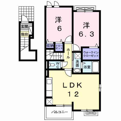サンリット 201【管理NO：1-018177901-02010】 ★家具家電は申し込み後に搬入します★ ★2026年10月中旬入居可能★の外観画像