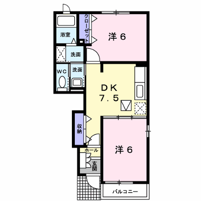 ア・ラ・モード．メゾン 105【管理NO：1-012624401-01040】 ★家具家電は申し込み後に搬入します★の外観画像