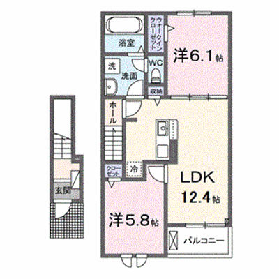 アイリス　パディ 203【管理NO：1-027414501-02030】 ★家具家電は申し込み後に搬入します★ ★2026年10月上旬入居可能★の外観画像