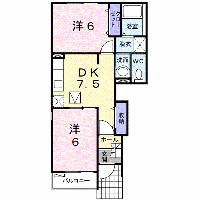 カーサ・サンリットＣ 101【管理NO：1-015174101-01010】 ★家具家電は申し込み後に搬入します★ ★2026年10月上旬入居可能★の外観画像